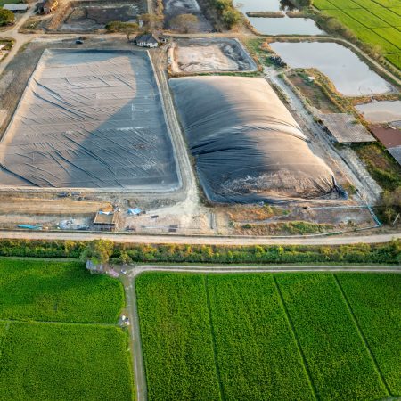 Covered Lagoon Digester For Biogas Production From Poultry Farm.